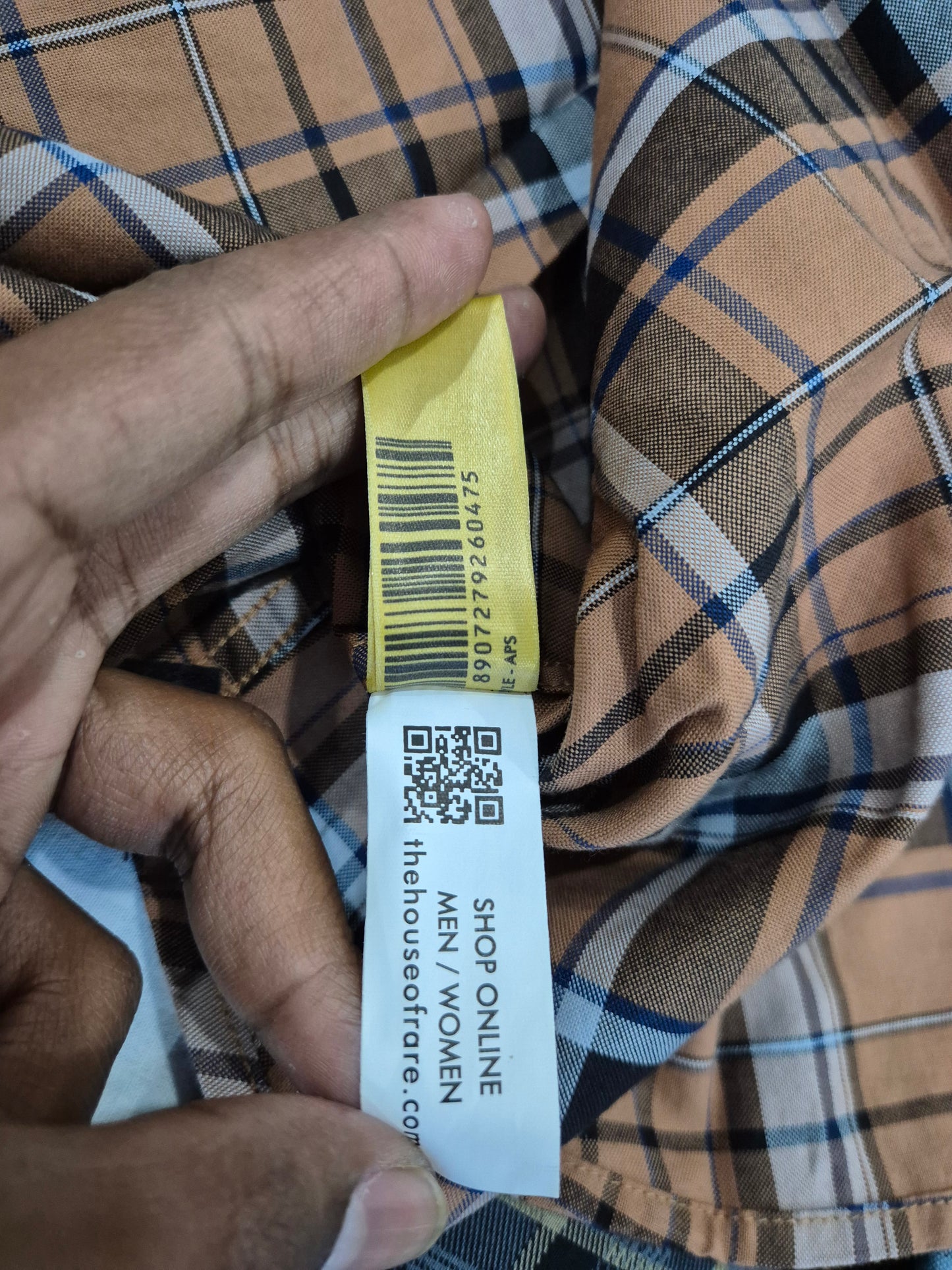 Rare Rabbit Plaid Cotton Shirt