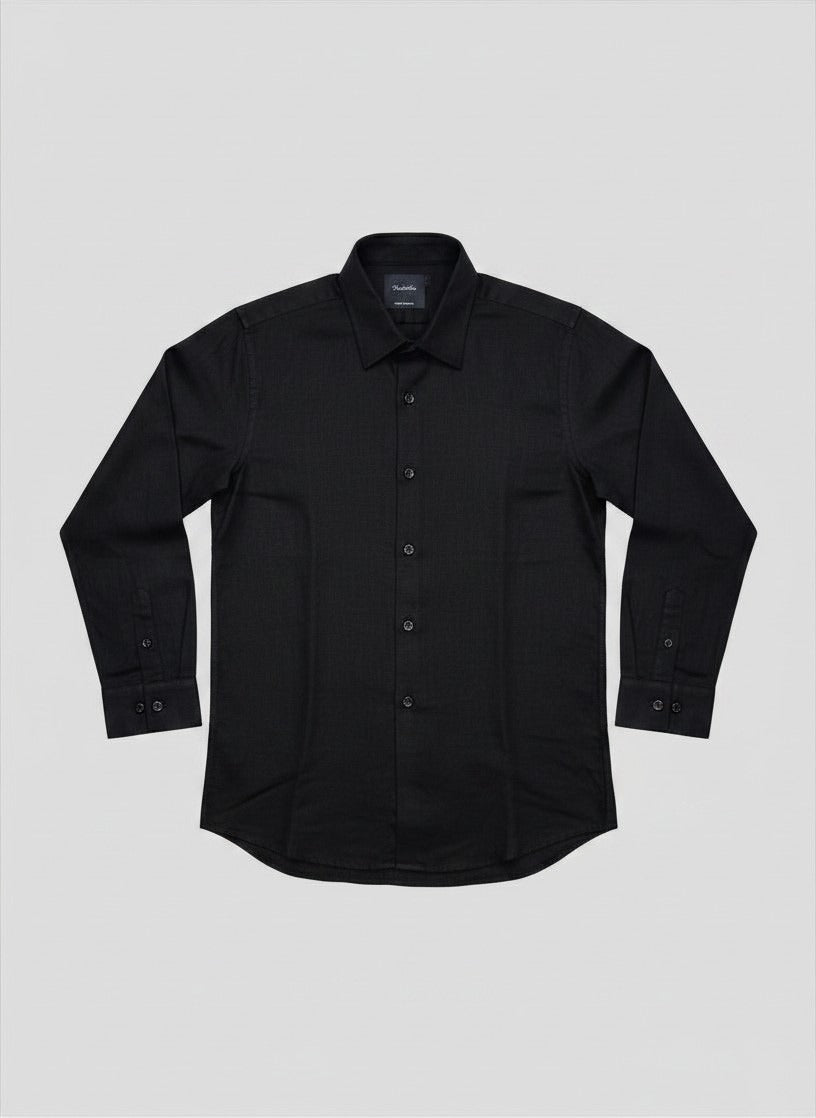 Rustic Man BLACK Linen Shirt