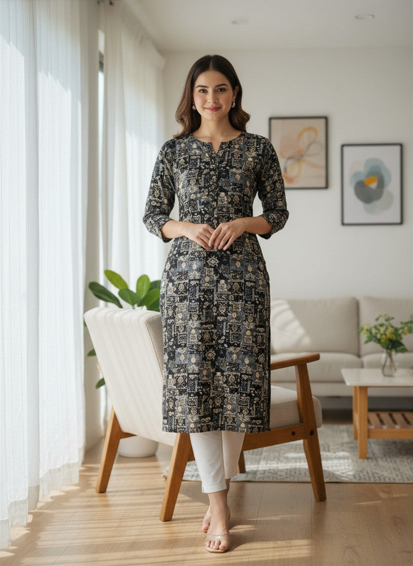Elegant Patchwork Kurti For Women