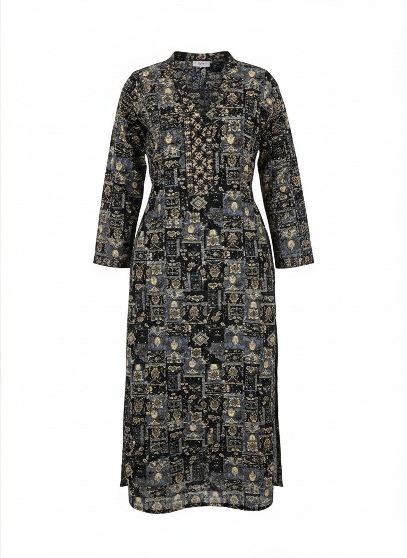 Elegant Patchwork Kurti For Women