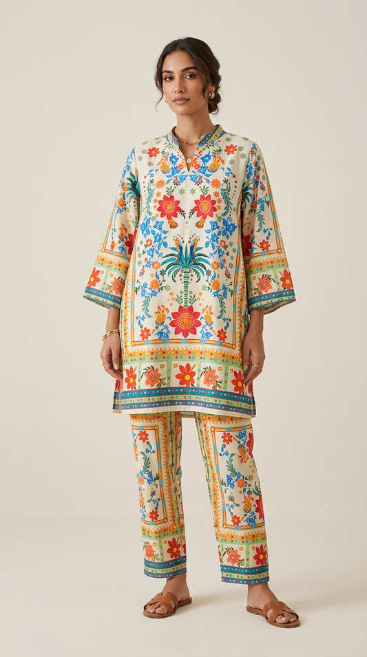 TURKISH ORNATE FLORAL COORD SET