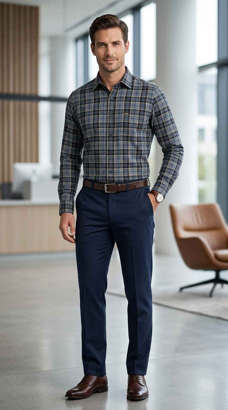 RARE RABBIT Plaid Button-Up Shirt