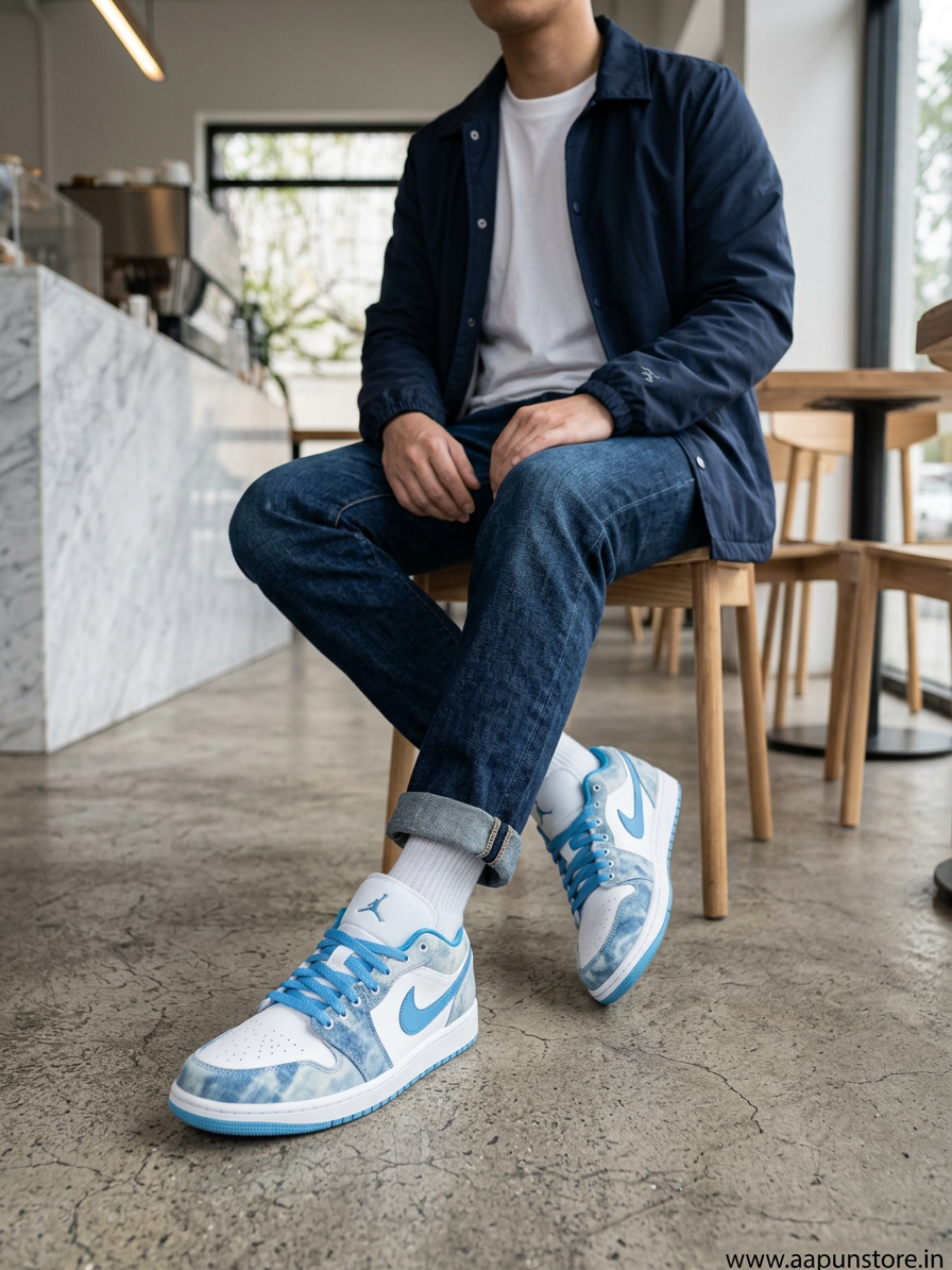 Nike Air Jordan 1 Low (Denim Blue)